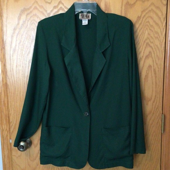 Forenza Jackets & Blazers - Forenza - Green lightweight blazer